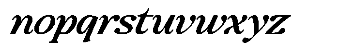 Montalvia Display Medium Expanded Italic Cont Font LOWERCASE
