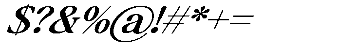 Montalvia Display Medium Expanded Italic Font OTHER CHARS