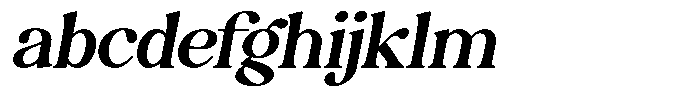 Montalvia Display Medium Expanded Oblique FONT