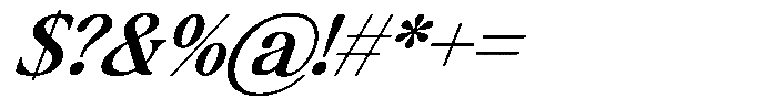 Montalvia Display Medium Italic Font OTHER CHARS