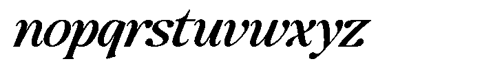 Montalvia Display Medium Italic Font LOWERCASE
