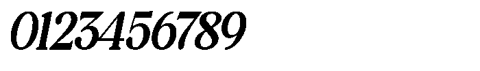 Montalvia Display Medium Oblique Contrast Font OTHER CHARS