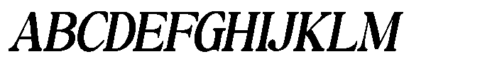 Montalvia Display Medium Oblique Contrast Font UPPERCASE