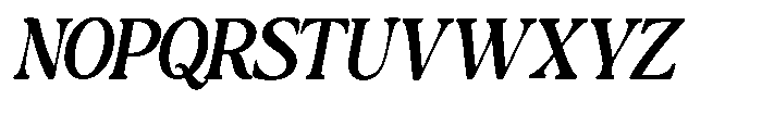 Montalvia Display Medium Oblique Contrast Font UPPERCASE
