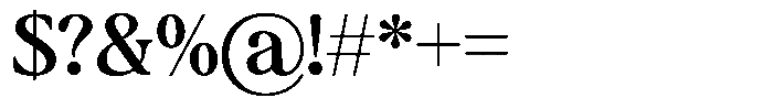 Montalvia Display Medium Font OTHER CHARS