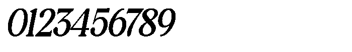 Montalvia Display Oblique Contrast Font OTHER CHARS