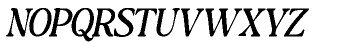 Montalvia Display Oblique Contrast Font UPPERCASE