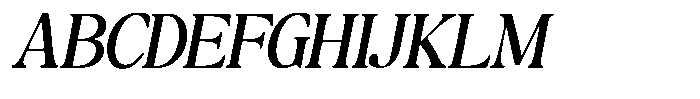Montalvia Display Oblique Font UPPERCASE