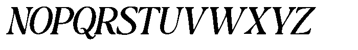 Montalvia Display Oblique Font UPPERCASE