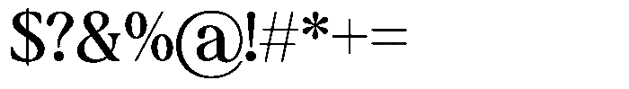 Montalvia Display Regular Font OTHER CHARS
