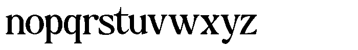 Montalvia Display Regular Font LOWERCASE