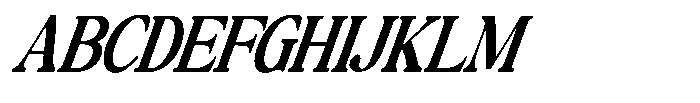 Montalvia Display Sem Bold Condensed Italic Cnt Font UPPERCASE