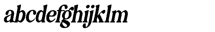 Montalvia Display Sem Bold Condensed Oblique Cnt FONT