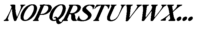 Montalvia Display Sem Bold Exp Italic Cnt Font UPPERCASE