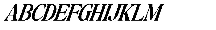 Montalvia Display Semi Bold Condensed Ital Font UPPERCASE