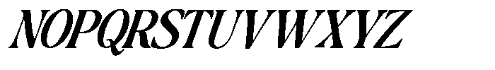 Montalvia Display Semi Bold Condensed Ital Font UPPERCASE