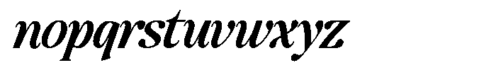 Montalvia Display Semi Bold Condensed Ital Font LOWERCASE