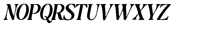 Montalvia Display Semi Bold Condensed Oblique Font UPPERCASE