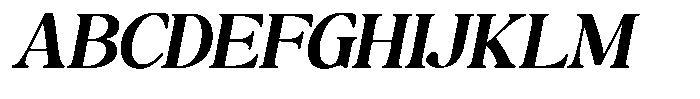 Montalvia Display Semi Bold Expanded Oblique Font UPPERCASE