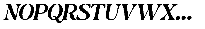 Montalvia Display Semi Bold Expanded Oblique Font UPPERCASE