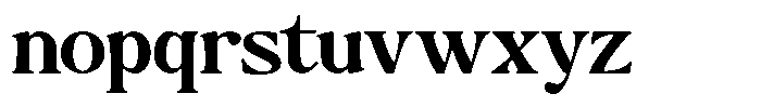 Montalvia Display Semi Bold Expanded Font LOWERCASE