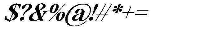 Montalvia Display Semi Bold Italic Font OTHER CHARS