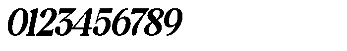 Montalvia Display Semi Bold Obliq Cnt Font OTHER CHARS