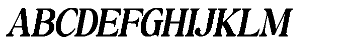 Montalvia Display Semi Bold Obliq Cnt Font UPPERCASE
