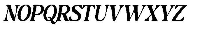 Montalvia Display Semi Bold Obliq Cnt Font UPPERCASE