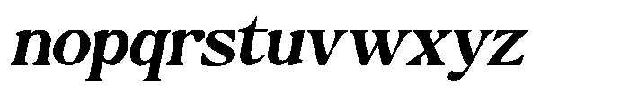 Montalvia Display Sm Bold Exp Oblique Cnt Font LOWERCASE