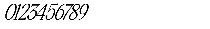 Montalvia Display Thin Condensed Italic Font OTHER CHARS