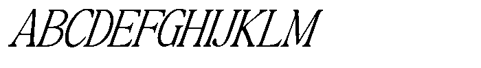 Montalvia Display Thin Condensed Italic Font UPPERCASE