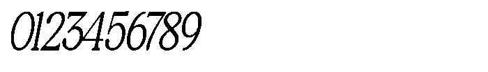 Montalvia Display Thin Condensed Obliq Cont Font OTHER CHARS