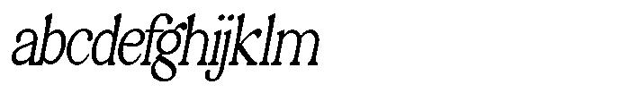Montalvia Display Thin Condensed Obliq Cont FONT
