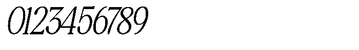Montalvia Display Thin Condensed Oblique Font OTHER CHARS