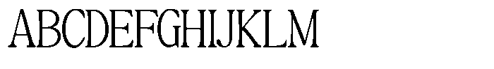 Montalvia Display Thin Condensed Font UPPERCASE