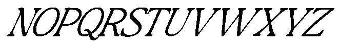 Montalvia Display Thin Expanded Italic Cont Font UPPERCASE