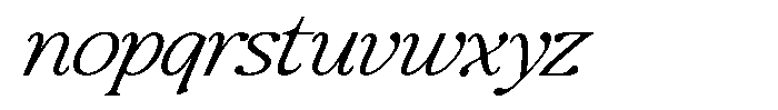 Montalvia Display Thin Expanded Italic Font LOWERCASE