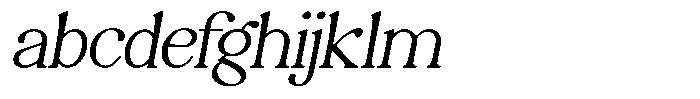Montalvia Display Thin Expanded Oblique FONT