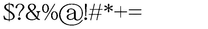 Montalvia Display Thin Expanded Font OTHER CHARS