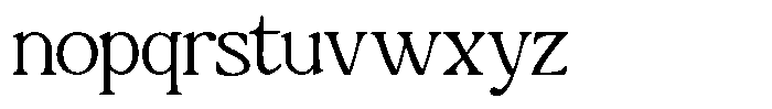 Montalvia Display Thin Expanded Font LOWERCASE