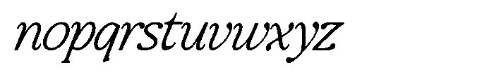 Montalvia Display Thin Italic Contrast Font LOWERCASE