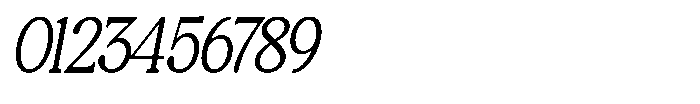 Montalvia Display Thin Oblique Contrast Font OTHER CHARS