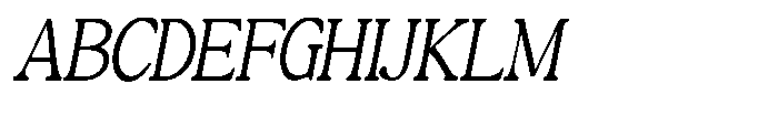 Montalvia Display Thin Oblique Contrast Font UPPERCASE