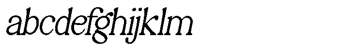 Montalvia Display Thin Oblique Contrast FONT