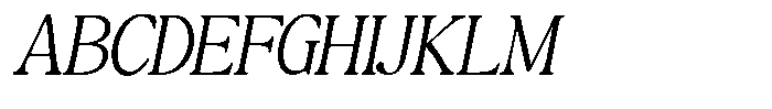 Montalvia Display Thin Oblique Font UPPERCASE