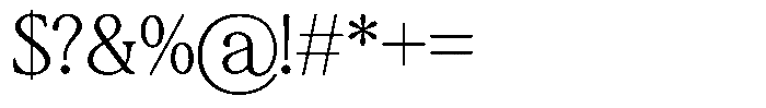 Montalvia Display Thin Font OTHER CHARS