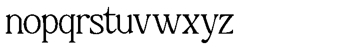 Montalvia Display Thin Font LOWERCASE