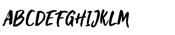 Montany Brush Font UPPERCASE