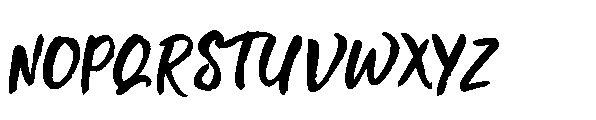 Montany Brush Font UPPERCASE